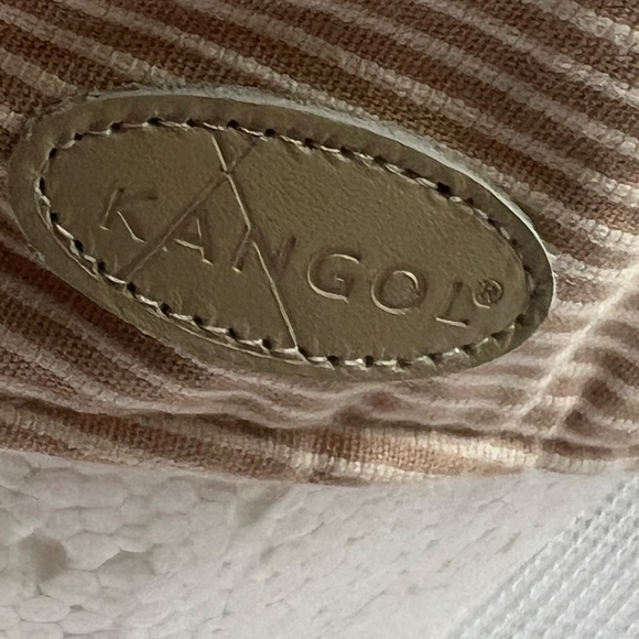 Kangol Check Hudson Cap Hat Newsboy Size Large 100% Cotton Cream Striped - Picture 9 of 12